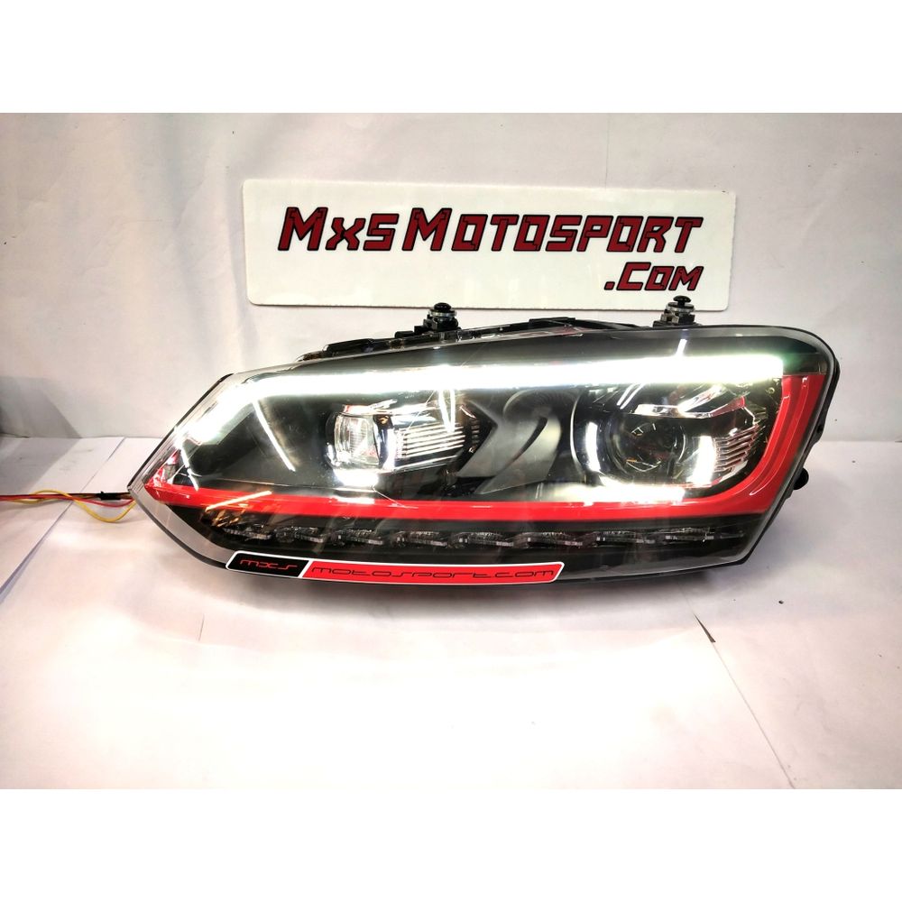 MXSHL720 Volkswagen Ameo Led Daytime Quad Projector Headlights with Matrix Turn Signal Mode