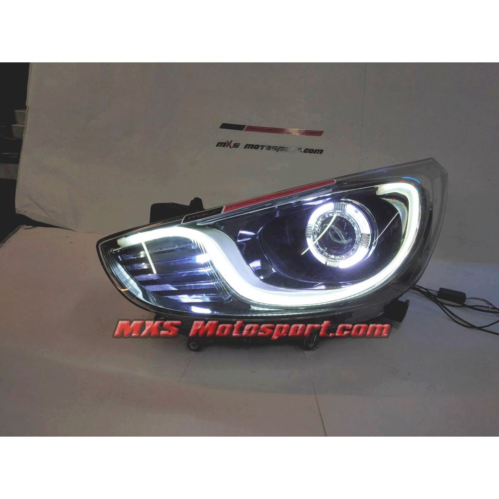 MXSHL723 Hyundai Verna Fluidic Daytime Projector Headlights with Matrix Turn Signal Mode