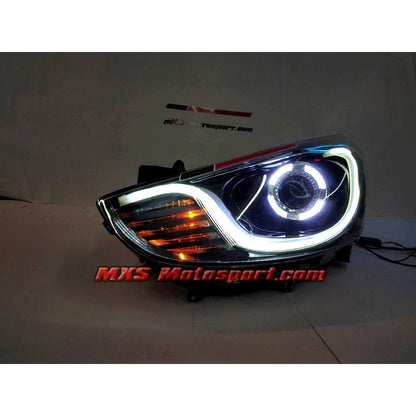 MXSHL723 Hyundai Verna Fluidic Daytime Projector Headlights with Matrix Turn Signal Mode