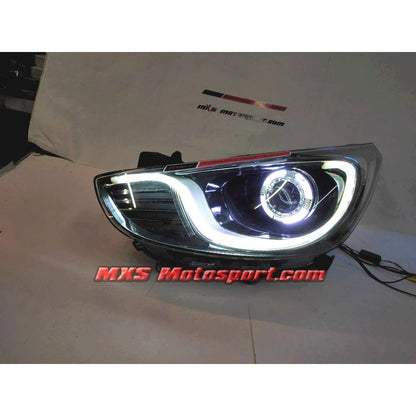 MXSHL723 Hyundai Verna Fluidic Daytime Projector Headlights with Matrix Turn Signal Mode