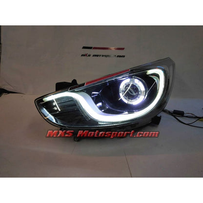 MXSHL723 Hyundai Verna Fluidic Daytime Projector Headlights with Matrix Turn Signal Mode