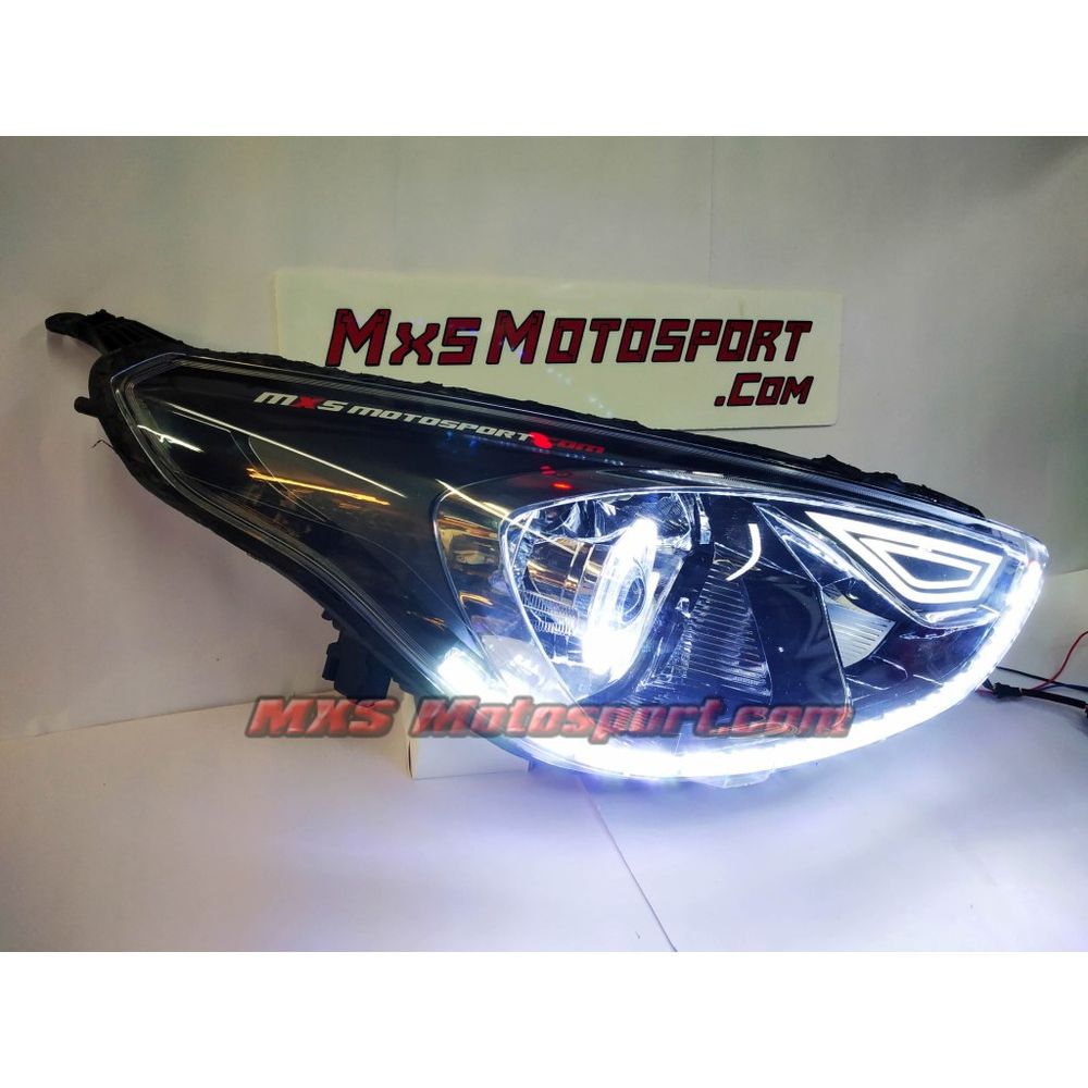 MXSHL738 Ford Aspire FreeStyle Daytime LED Projector Headlights with Matrix Turn Signal Mode