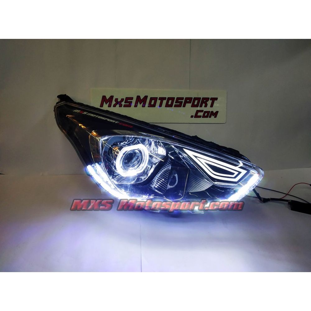 MXSHL738 Ford Aspire FreeStyle Daytime LED Projector Headlights with Matrix Turn Signal Mode