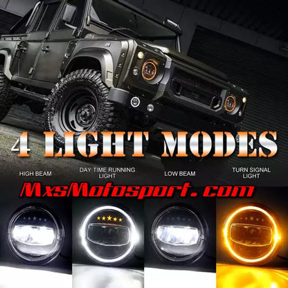 MXSHL751 Daymaker Cree LED Headlights Mahindra Thar Jeep Wrangler Merc G Wagon Inspired