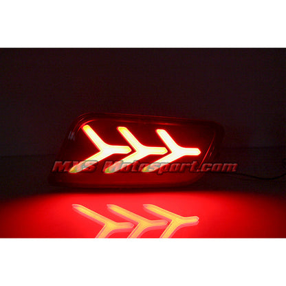 MXSTL153 Ford Endeavour Everest Rear Bumper Reflector DRL LED Tail Lights