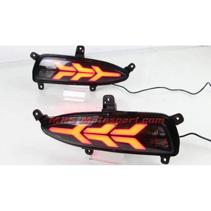 MXSTL166 Hyundai i20 Elite Rear Bumper Reflector DRL LED Tail Lights New Version