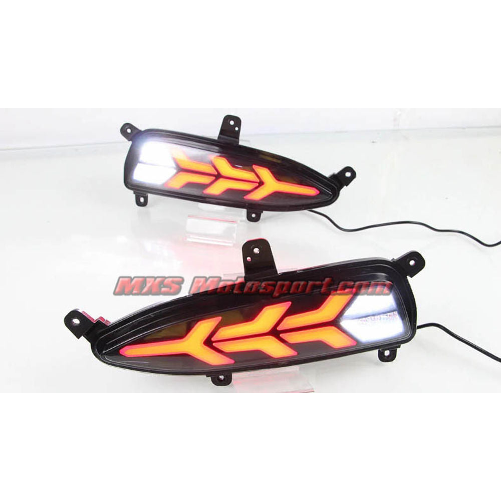 MXSTL166 Hyundai i20 Elite Rear Bumper Reflector DRL LED Tail Lights New Version