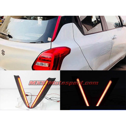 MXSTL185 Maruti Suzuki Swift LED Upper Pillar Tail Lights with Turn Signal Mode 2017+