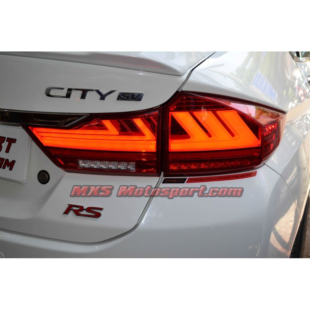 MXSTL188 Honda City Led Tail Lights LS 500 Style with Matrix Turn Signal Mode