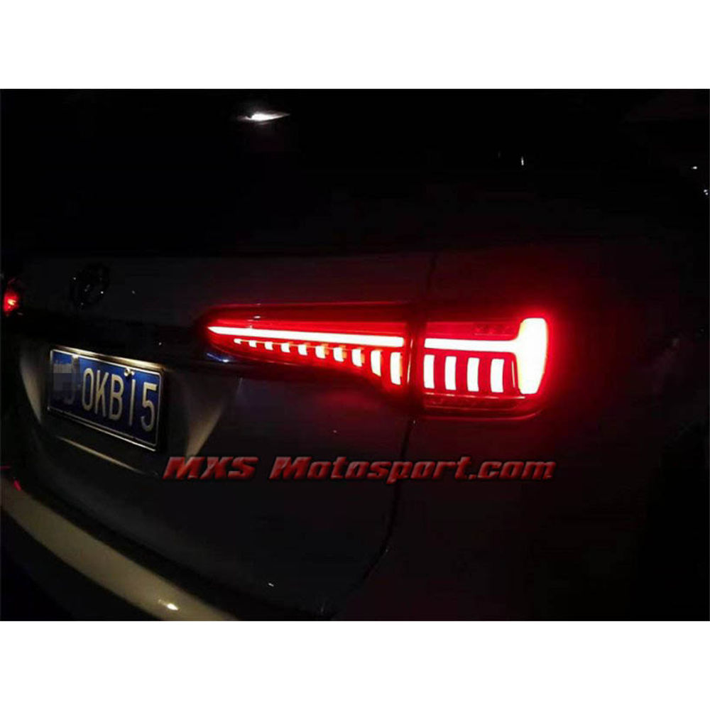 MXSTL195 Toyota Fortuner Led Tail Lights Audi A7 Inspired Knight Rider Matrix Series 2017+