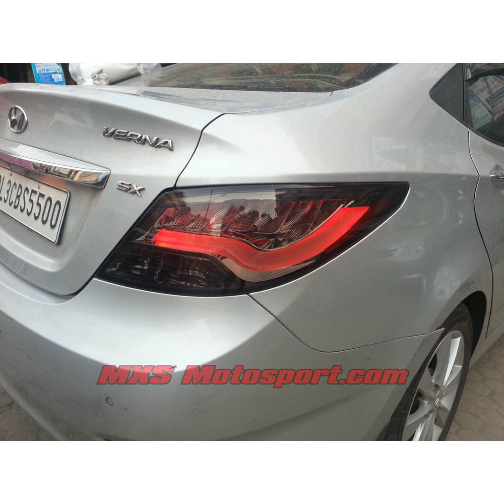 MXSTL21 LED Tail Lights Hyundai Verna Fluidic Smoked Black