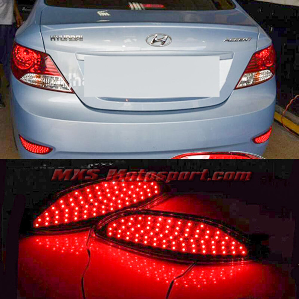 MXSTL78 Rear Bumper Reflector LED Tail Lights Hyundai Verna Fluidic