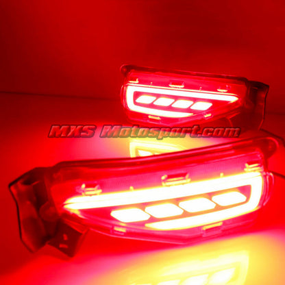 MXSTL99 Rear Bumper Reflector DRL LED Tail Lights New Version Toyota Fortuner 2017