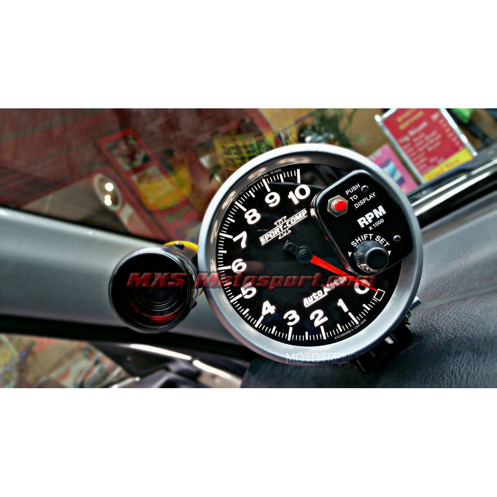 MXS1840  AVRI - 4.7&quot; Tachometer Water Temp Oil Pressure Apexi 3-in-1 Tacho Meter Gauge