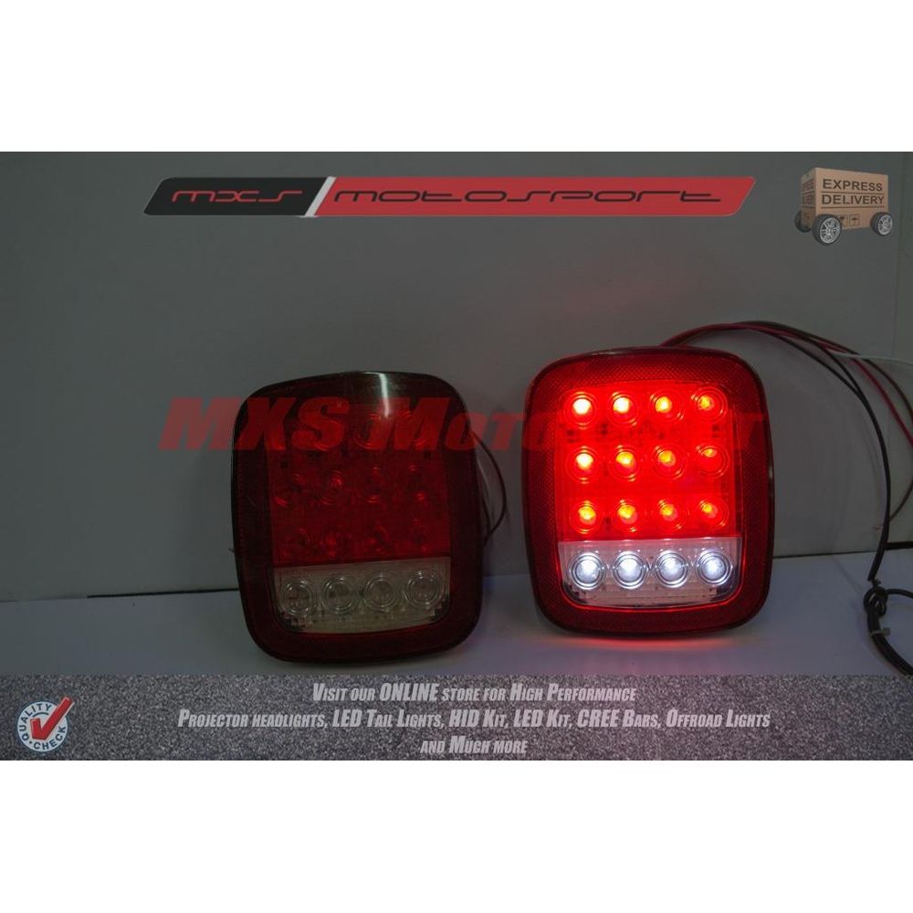 MXSTL76 Monster Led Tail Lights Mahindra Thar Jeep Wrangler