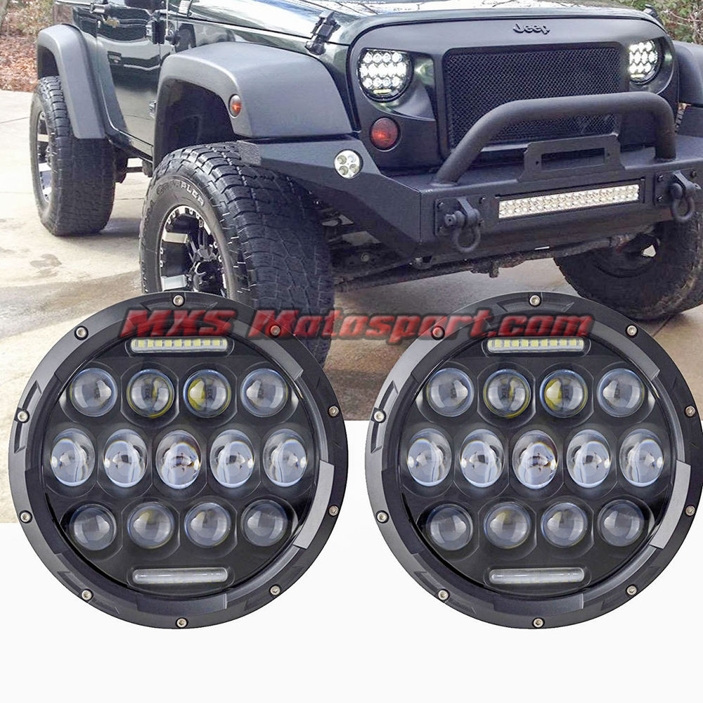 MXSHL272 Tech Hardy Cree Led Projector Headlights Mahindra Thar Jeep Wrangler