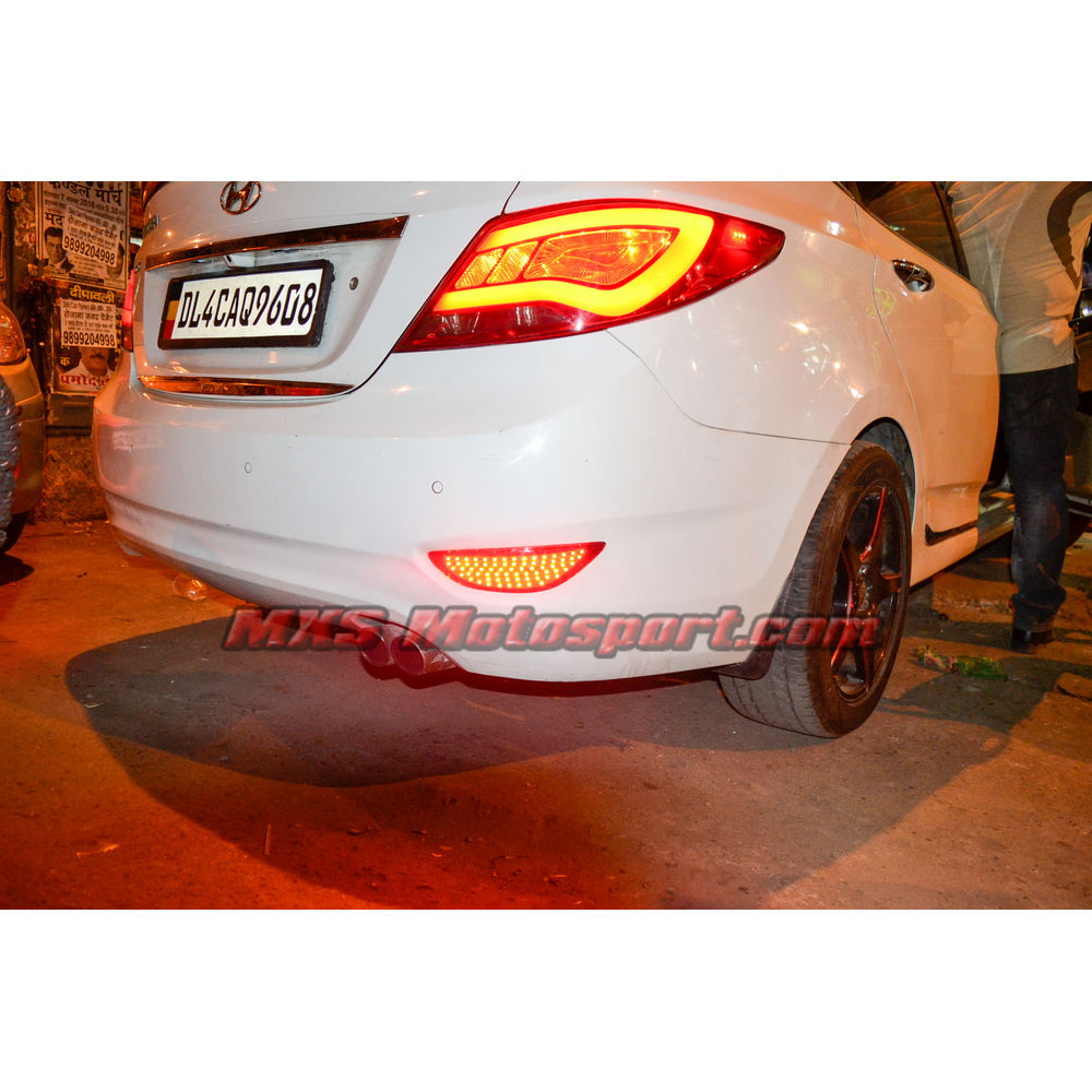 MXSTL78 Rear Bumper Reflector LED Tail Lights Hyundai Verna Fluidic